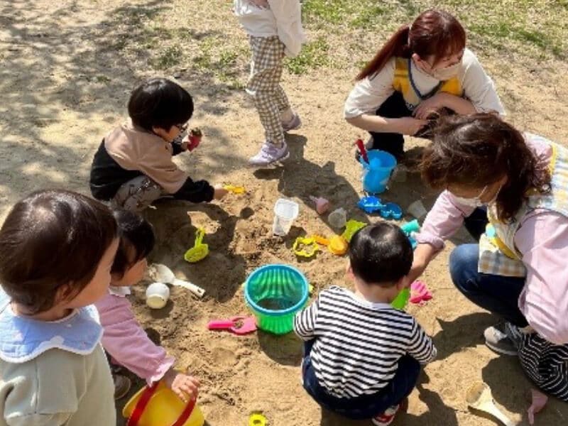 砂場遊び